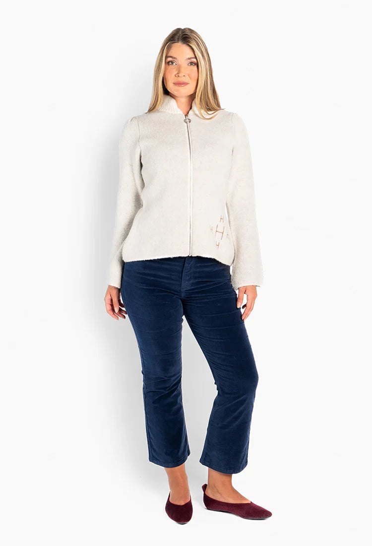 Hést Filippa Zip Jacket Vanilla Ice1