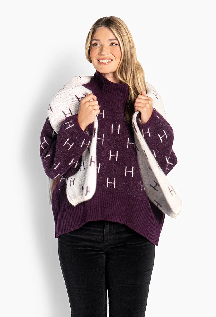 HÉST FAM Short Sweater Potent Purple