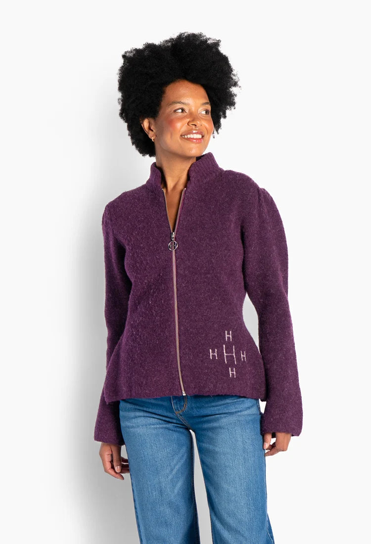 Hést Filippa Zip Jacket Potent Purple du ta m