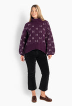 HÉST FAM Short Sweater Potent Purple