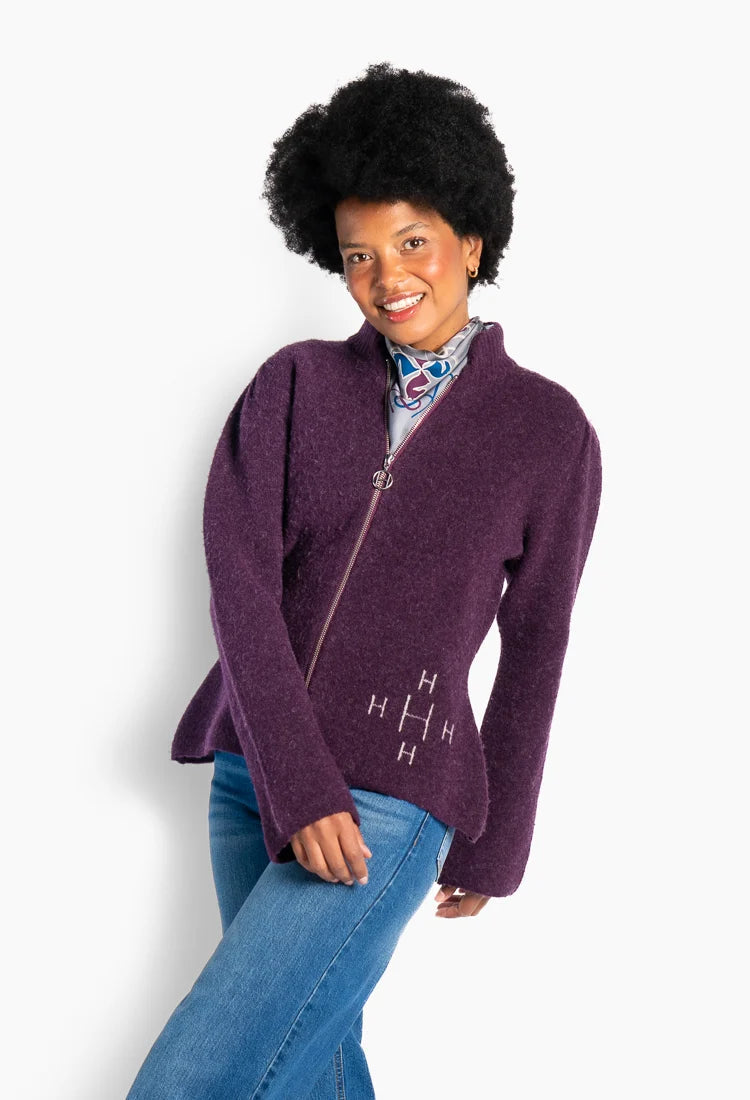 Hést Filippa Zip Jacket Potent Purple du ta m