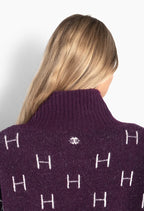 HÉST FAM Short Sweater Potent Purple