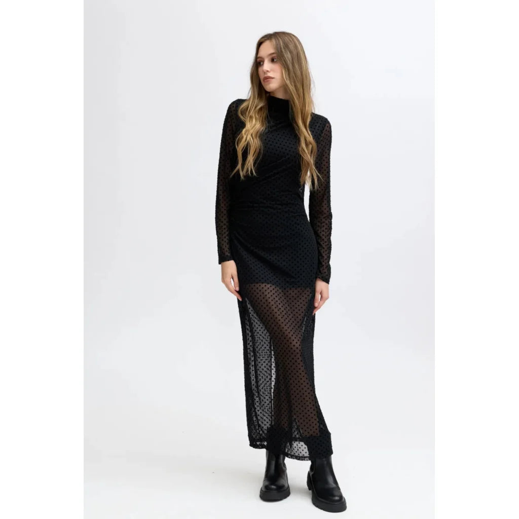 Dress soft Lace shirt - Black