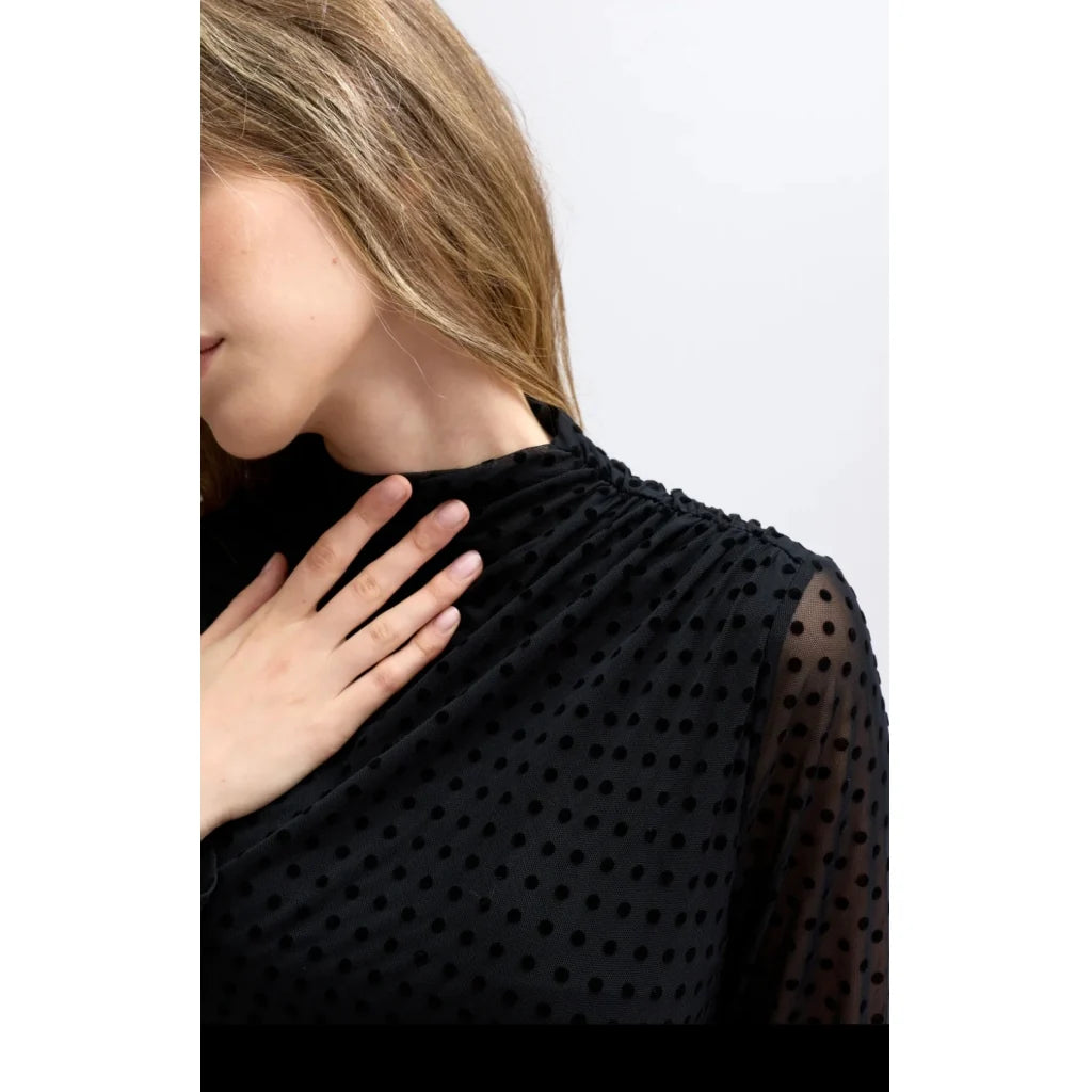 Dress soft Lace shirt - Black