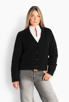 Hést Pernille Short Cardigan Jet Black