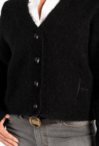 Hést Pernille Short Cardigan Jet Black