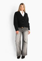 Hést Pernille Short Cardigan Jet Black